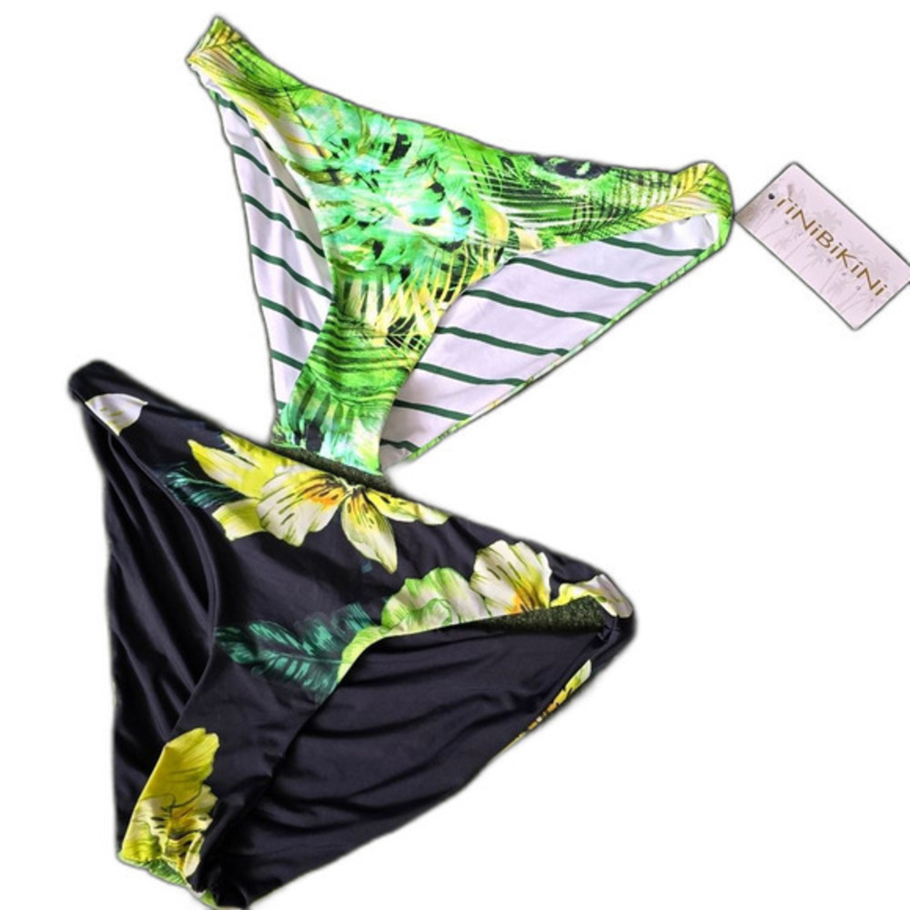NWOT Lot of 2‎ TiniBikini Swim bottoms Size L